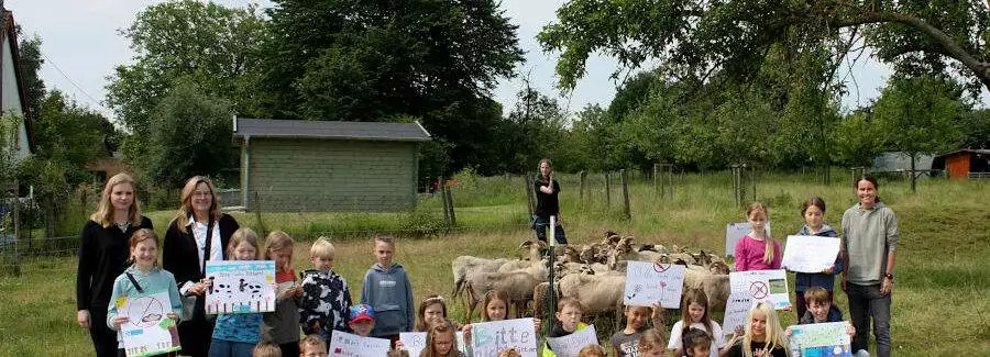 Kinder unserer Grundschulen retten mit Plakataktion Pia‘s Schafe – der WDR berichtet live